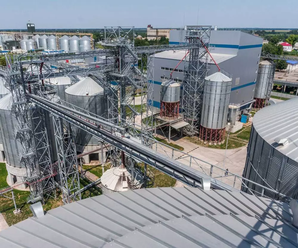 Решения для участка гранулирования и хранения шрота: