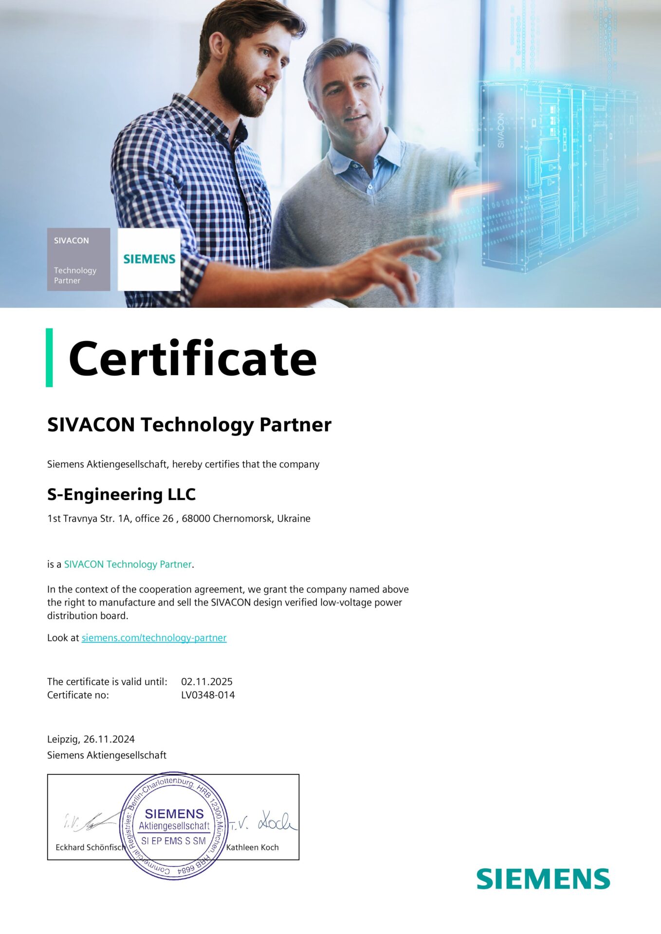 SIVACON Technology Partner-0